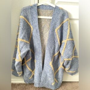Blue cardigan